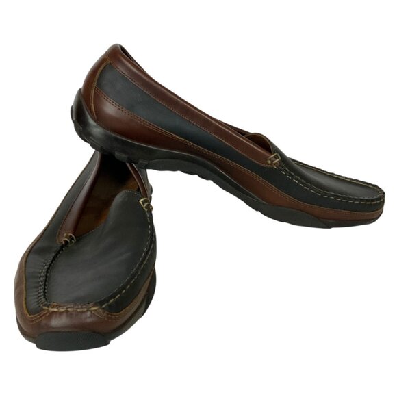 Allen Edmonds Boulder Mens Leather Driving Moccasins Size 14 D Brown Black - Picture 7 of 9